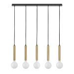 Large Five Light Linear Chandelier